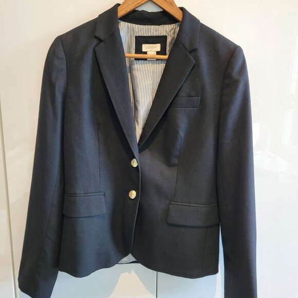 J Crew Schoolboy Blazer in Black Size 2 - Picture 1 of 8